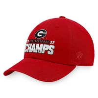 Men's Top of the World Red Georgia Bulldogs College Football Playoff 2022 National Champions Crew Adjustable Hat