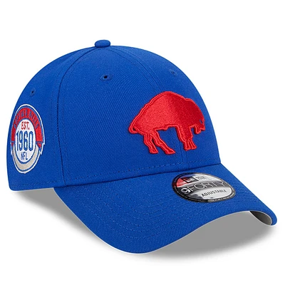 Men's New Era  Royal Buffalo Bills  2023 Sideline Historic 9FORTY Adjustable Hat