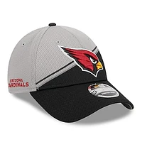 Men's New Era  Gray/Black Arizona Cardinals 2023 Sideline 9FORTY Adjustable Hat