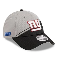 Men's New Era  Gray/Black New York Giants 2023 Sideline 9FORTY Adjustable Hat