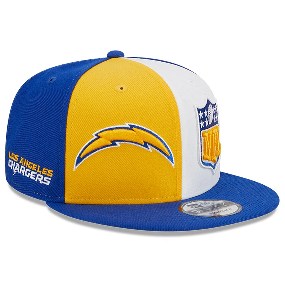 Men's New Era Gold/Royal Los Angeles Chargers 2023 Sideline 9FIFTY Snapback Hat