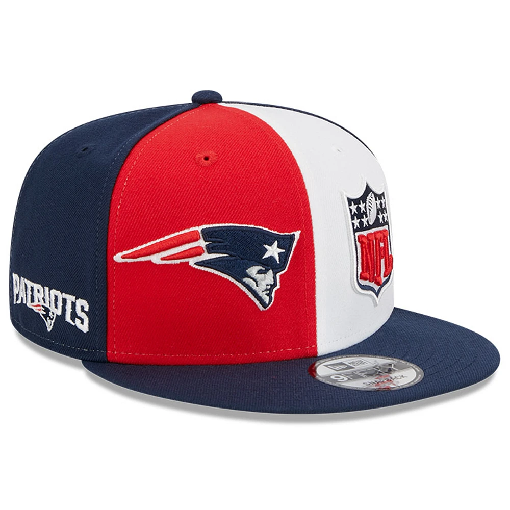 Men's New Era  Red/Navy New England Patriots 2023 Sideline 9FIFTY Snapback Hat