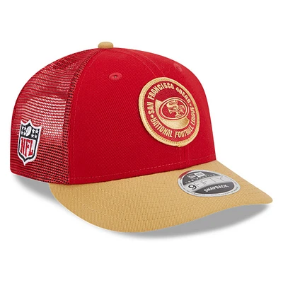 Men's New Era  Scarlet/Gold San Francisco 49ers 2023 Sideline Low Profile 9FIFTY Snapback Hat