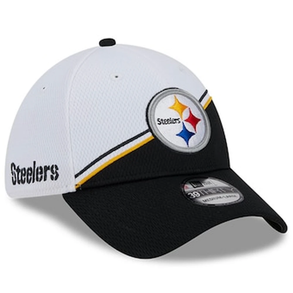 Men's New Era /Black Pittsburgh Steelers Sideline 39THIRTY Flex Hat