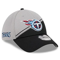 Men's New Era Gray/ Tennessee Titans Sideline 39THIRTY Flex Hat