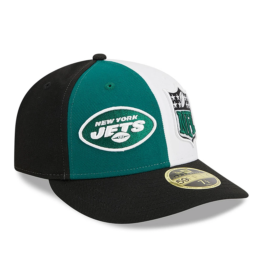 Men's New Era  Green/Black York Jets 2023 Sideline Low Profile 59FIFTY Fitted Hat