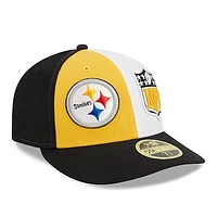 Men's New Era  Gold/Black Pittsburgh Steelers 2023 Sideline Low Profile 59FIFTY Fitted Hat