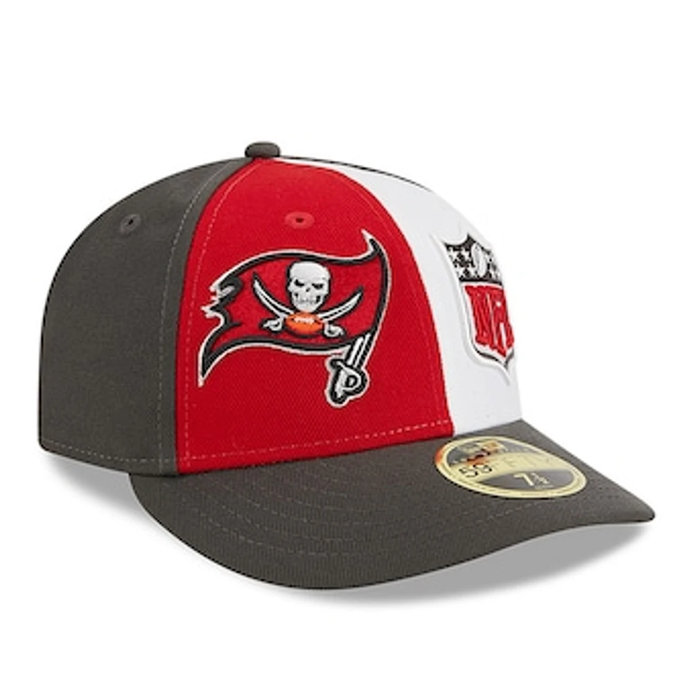 Men's New Era  Red/Pewter Tampa Bay Buccaneers 2023 Sideline Low Profile 59FIFTY Fitted Hat