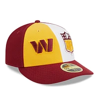 Men's New Era  Gold/Burgundy Washington Commanders 2023 Sideline Low Profile 59FIFTY Fitted Hat