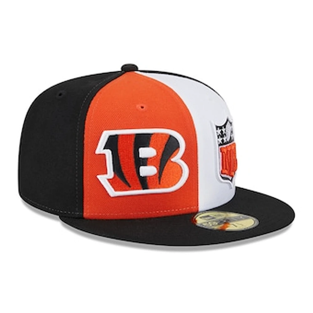 Men's New Era /Black Cincinnati Bengals 2023 Sideline 59FIFTY Fitted Hat