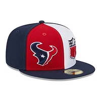 Men's New Era  Red/Navy Houston Texans 2023 Sideline 59FIFTY Fitted Hat