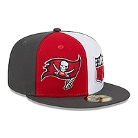 Men's New Era  Red/Pewter Tampa Bay Buccaneers 2023 Sideline 59FIFTY Fitted Hat