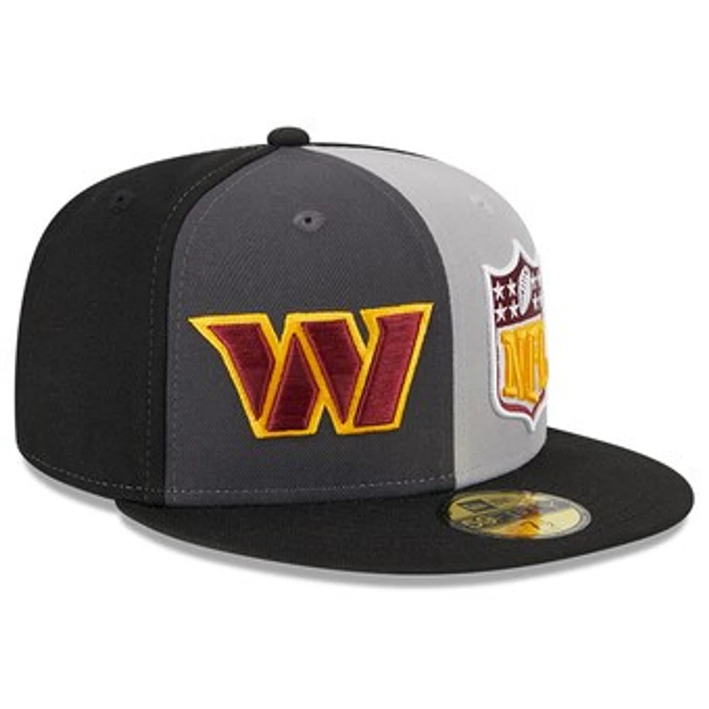 Men's New Era  Gray/Black Washington Commanders 2023 Sideline 59FIFTY Fitted Hat