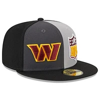 Men's New Era  Gray/Black Washington Commanders 2023 Sideline 59FIFTY Fitted Hat