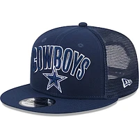 Men's New Era Navy Dallas Cowboys  Grade Trucker 9FIFTY Snapback Hat