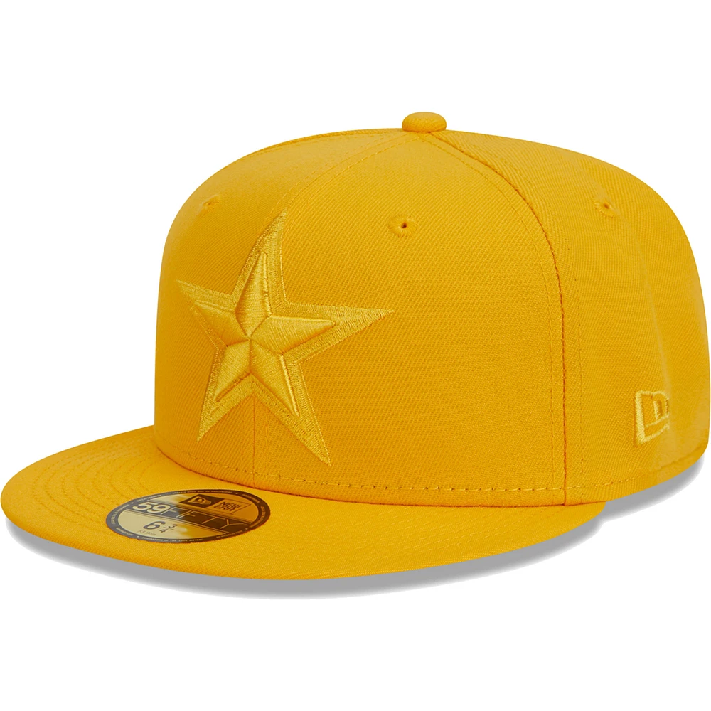 Men's New Era Gold Dallas Cowboys Color Pack 59FIFTY Fitted Hat