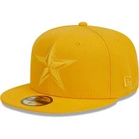 Men's New Era Gold Dallas Cowboys Color Pack 59FIFTY Fitted Hat