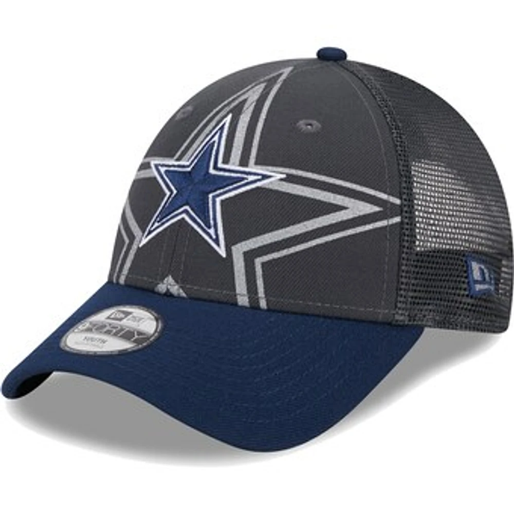 Toddler New Era Graphite/Navy Dallas Cowboys Reflect 9FORTY Adjustable Hat