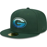 Men's New Era Green Bay Packers Gradient 59FIFTY Fitted Hat