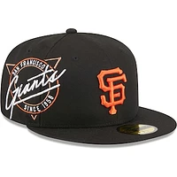 Men's New Era Black San Francisco Giants Neon 59FIFTY Fitted Hat