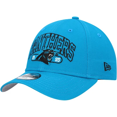 Youth New Era Blue Carolina Panthers Outline 9FORTY Adjustable Hat