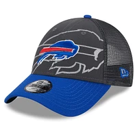 Preschool New Era Graphite/Royal Buffalo Bills Reflect 9FORTY Adjustable Hat