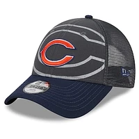 Preschool New Era Graphite/Navy Chicago Bears Reflect 9FORTY Adjustable Hat