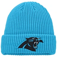 Youth New Era Blue Carolina Panthers Prime Cuffed Knit Hat