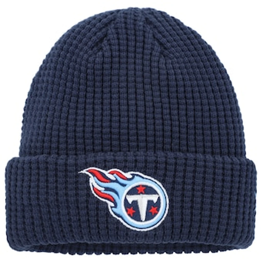 Youth New Era Navy Tennessee Titans Prime Cuffed Knit Hat