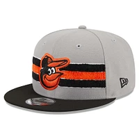 Men's New Era Gray/Black Baltimore Orioles Band 9FIFTY Snapback Hat