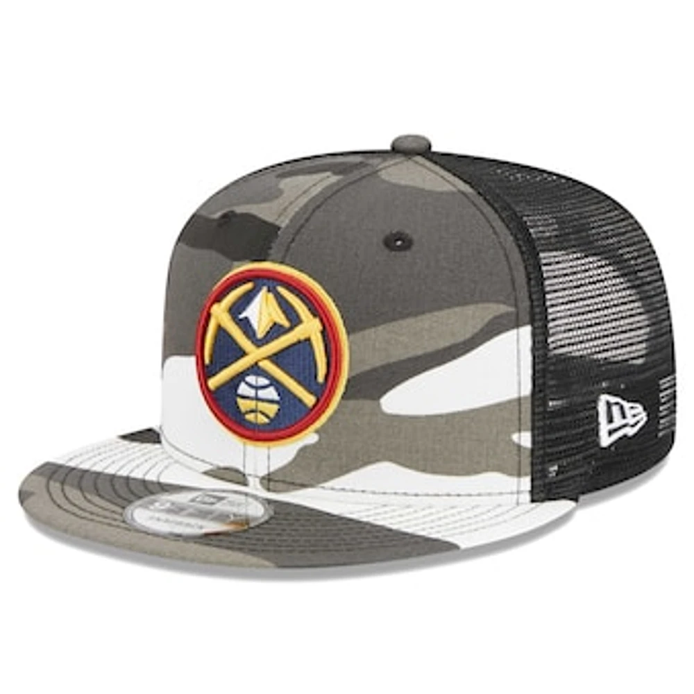 Men's New Era Camo Denver Nuggets Snow Camo Meshback 9FIFTY Snapback Hat