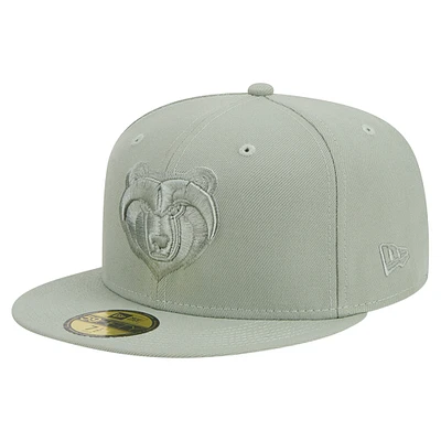 Men's New Era Light Green Memphis Grizzlies Sage Color Pack 59FIFTY Fitted Hat