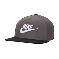 Men's Nike Charcoal Futura Pro Performance Snapback Hat