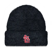 Women's New Era Black St. Louis Cardinals Fuzzy Cuffed Knit Hat