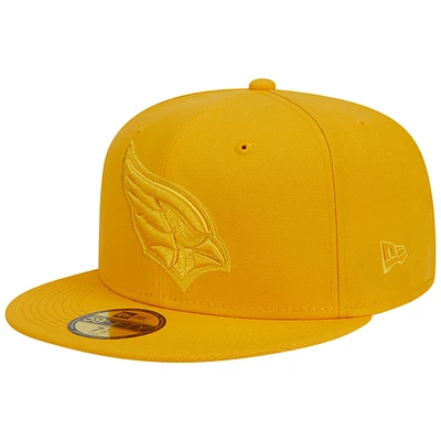 Men's New Era Gold Arizona Cardinals Color Pack 59FIFTY Fitted Hat