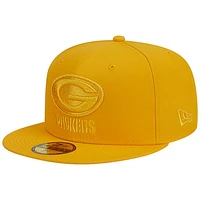 Men's New Era Gold Green Bay Packers Color Pack 59FIFTY Fitted Hat