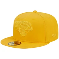 Men's New Era Gold Jacksonville Jaguars Color Pack 59FIFTY Fitted Hat