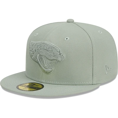 Men's New Era Green Jacksonville Jaguars Color Pack 59FIFTY Fitted Hat