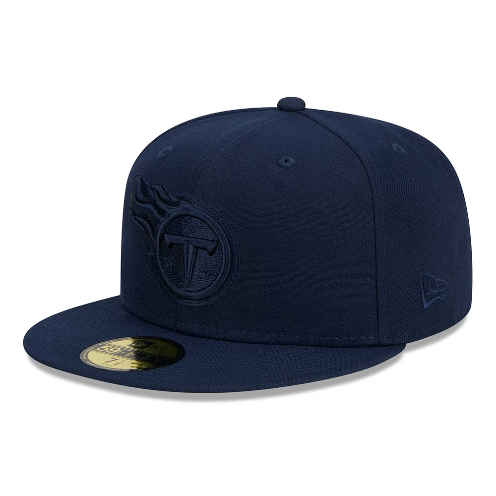 Men's New Era  Navy Tennessee Titans Color Pack 59FIFTY Fitted Hat