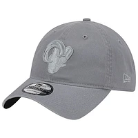 Men's New Era Gray Los Angeles Rams Color Pack 9TWENTY Adjustable Hat