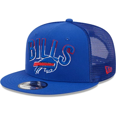 Men's New Era Royal Buffalo Bills  Grade Trucker 9FIFTY Snapback Hat