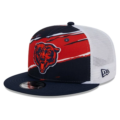 Men's New Era Navy Chicago Bears Tear Trucker 9FIFTY Snapback Hat