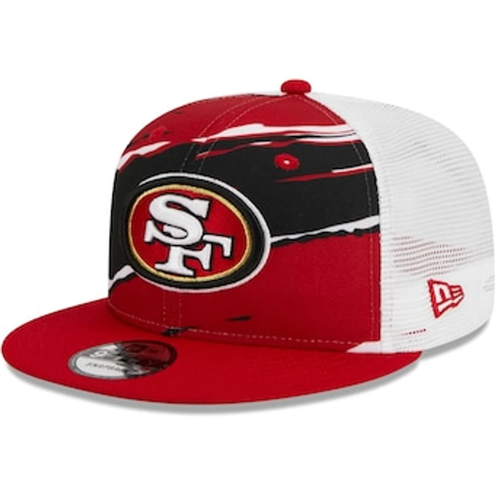 Men's New Era Scarlet San Francisco 49ers  Tear Trucker 9FIFTY Snapback Hat