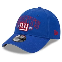 Men's New Era Royal New York Giants Outline 9FORTY Snapback Hat