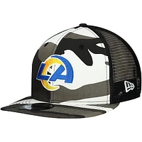 Men's New Era Urban Camo Los Angeles Rams 9FIFTY Trucker Snapback Hat