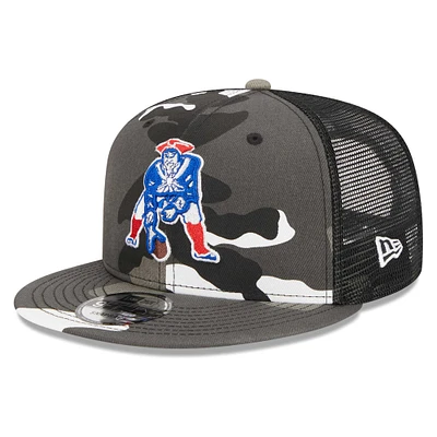 Men's New Era Urban Camo New England Patriots 9FIFTY Trucker Snapback Hat