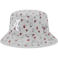 Toddler New Era  Heather Gray Alabama Crimson Tide Critter Bucket Hat