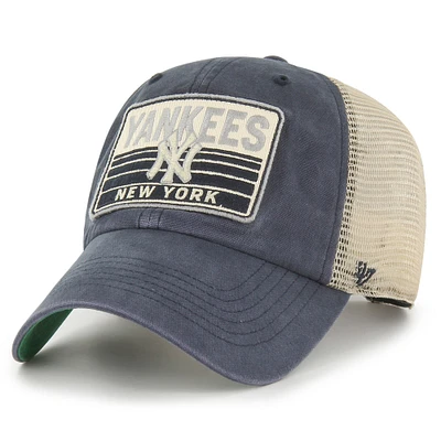 Men's '47 Navy New York Yankees Four Stroke Clean Up Trucker Snapback Hat