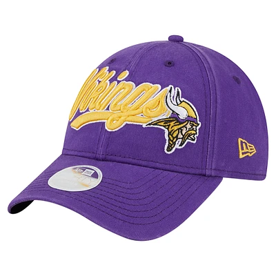 Women's New Era  Purple Minnesota Vikings Cheer 9FORTY Adjustable Hat