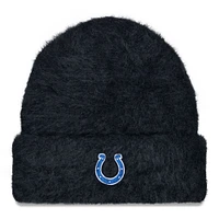 Women's New Era  Black Indianapolis Colts Fuzzy Cuffed Knit Hat